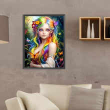 Load image into Gallery viewer, Diamond Painting - Full Round - Colored Elf Girl (30*40CM)
