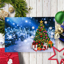 Load image into Gallery viewer, Christmas Diamond New Year Greeting Card Cute Elk 4PCS Xmas Tree (Xmas Tree)
