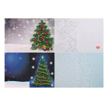 Load image into Gallery viewer, Christmas Diamond New Year Greeting Card Cute Elk 4PCS Xmas Tree (Xmas Tree)

