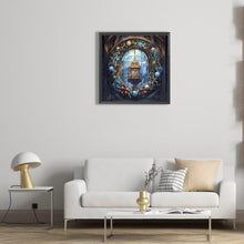 Load image into Gallery viewer, Diamond Painting - Full Round - Christmas holiday wreath glass art (30*30CM)
