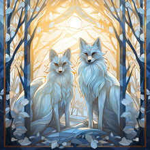 Load image into Gallery viewer, Diamond Painting - Full Round - christmas holiday atmosphere glass art (30*30CM)

