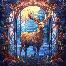 Load image into Gallery viewer, Diamond Painting - Full Round - christmas holiday atmosphere glass art (30*30CM)
