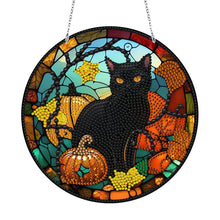 Load image into Gallery viewer, DIY Crystal Diamond Pendant Single-sided 5D Round for Home Garden (Cat)
