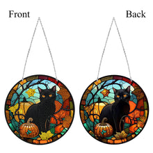 Load image into Gallery viewer, DIY Crystal Diamond Pendant Single-sided 5D Round for Home Garden (Cat)
