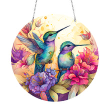 Load image into Gallery viewer, DIY Crystal Diamond Pendant Single-sided 5D Round for Home Garden (Hummingbird)
