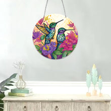 Load image into Gallery viewer, DIY Crystal Diamond Pendant Single-sided 5D Round for Home Garden (Hummingbird)
