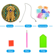 Load image into Gallery viewer, DIY Crystal Diamond Pendant Single-sided 5D Round for Home Garden (Dog)
