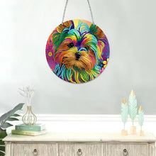 Load image into Gallery viewer, DIY Crystal Diamond Pendant Single-sided 5D Round for Home Garden (Dog)
