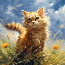Load image into Gallery viewer, Diamond Painting - Full Round - Hua Hua and Kitten (30*30CM)
