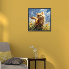 Load image into Gallery viewer, Diamond Painting - Full Round - Hua Hua and Kitten (30*30CM)

