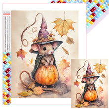 Load image into Gallery viewer, Diamond Painting - Full Square - halloween magic mouse (30*40CM)
