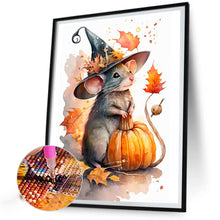 Load image into Gallery viewer, Diamond Painting - Full Square - halloween magic mouse (30*40CM)

