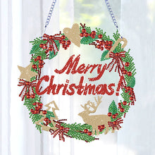 Load image into Gallery viewer, 5D DIY Full Drill Garland Single Sided Christmas for Home Window Door Decor Gift

