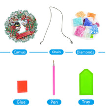 Load image into Gallery viewer, 5D DIY Full Drill Garland Single Sided Christmas for Home Window Door Decor Gift
