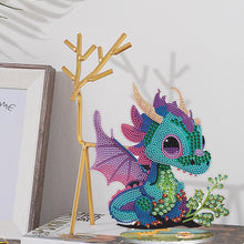 Load image into Gallery viewer, DIY Crystal Diamond Ornament Art Craft Dragon Diamond Mosaic Ornaments Kids Gift
