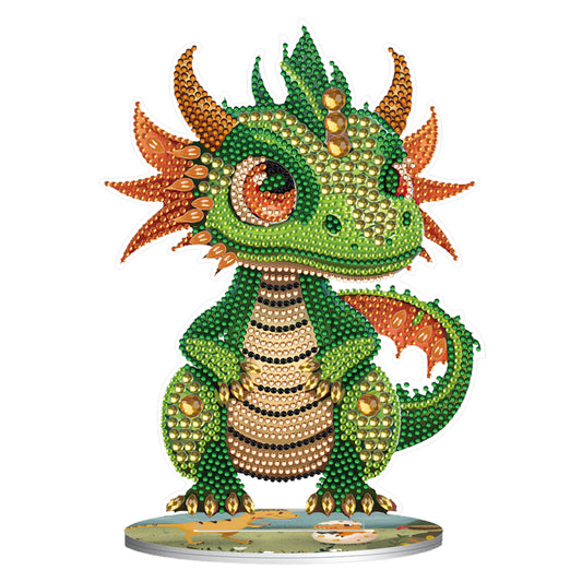 DIY Crystal Diamond Ornament Art Craft Dragon Diamond Mosaic Ornaments Kids Gift