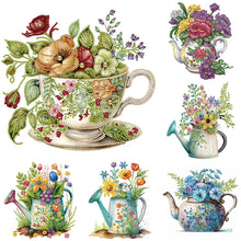 Load image into Gallery viewer, 6pcs Diamond Painting Set - blooming flowers (30*30CM)
