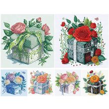 Load image into Gallery viewer, 6pcs Diamond Painting Set - flowers and gift boxes (30*30CM)
