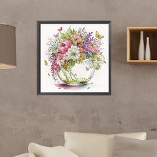 Load image into Gallery viewer, 2pcs Diamond Painting Set - Aquarius Flowers and Butterflies (30*30CM)
