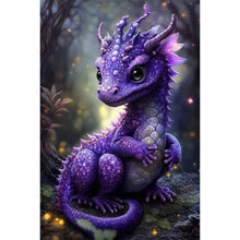 Load image into Gallery viewer, AB Diamond Painting - Full Round - purple dragon (40*60CM)
