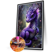 Load image into Gallery viewer, AB Diamond Painting - Full Round - purple dragon (40*60CM)
