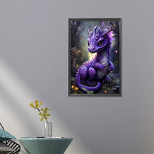 Load image into Gallery viewer, AB Diamond Painting - Full Round - purple dragon (40*60CM)
