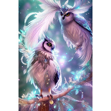 Load image into Gallery viewer, AB Diamond Painting - Full Round - long-browed owl (40*60CM)
