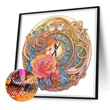 Load image into Gallery viewer, Diamond Painting - Partial Special Shaped - Clockwork girl in flowers (30*30CM)

