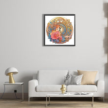 Load image into Gallery viewer, Diamond Painting - Partial Special Shaped - Clockwork girl in flowers (30*30CM)
