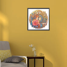 Load image into Gallery viewer, Diamond Painting - Partial Special Shaped - Clockwork girl in flowers (30*30CM)
