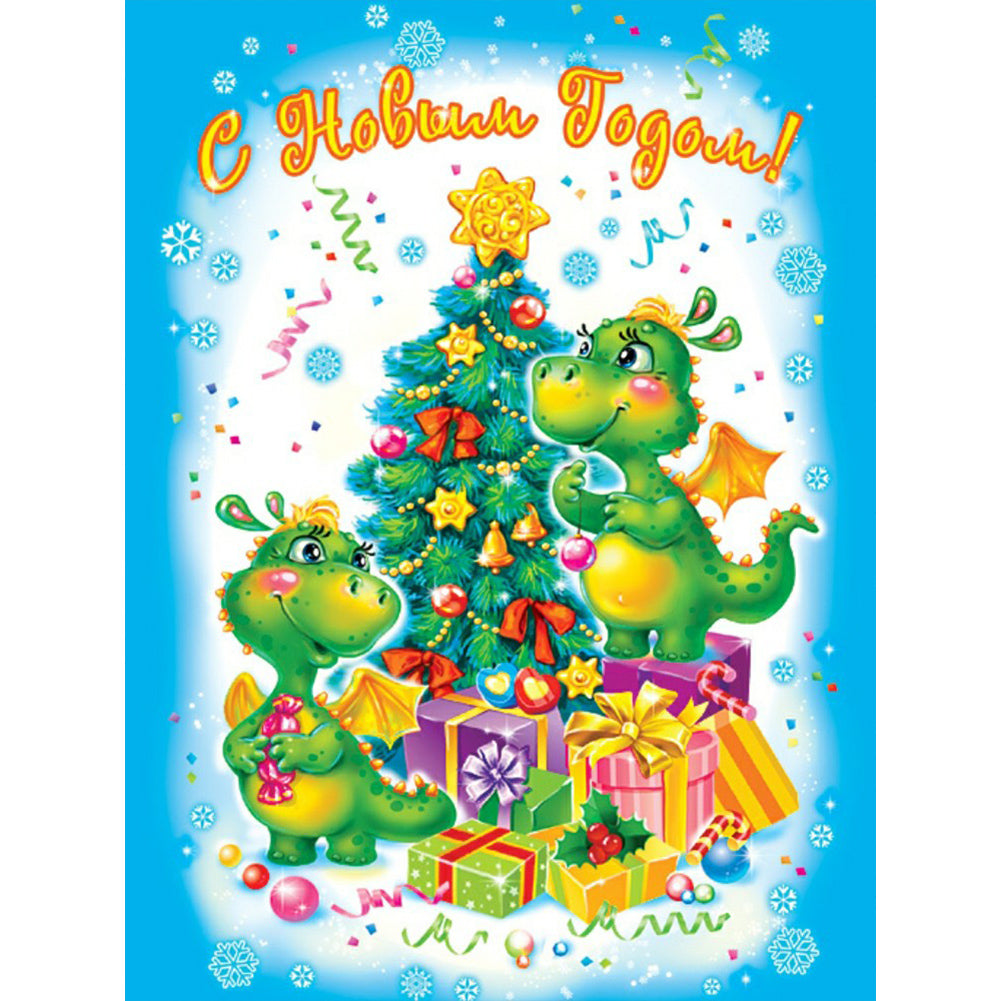 Diamond Painting - Full Round - christmas tree (30*40CM)