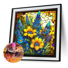 Load image into Gallery viewer, Diamond Painting - Full Round - Stained Glass Art Sunflowers (45*45CM)
