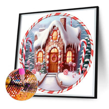 Load image into Gallery viewer, Diamond Painting - Full Round - Round Card Christmas Igloo (30*30CM)
