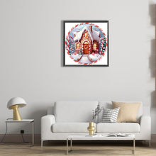 Load image into Gallery viewer, Diamond Painting - Full Round - Round Card Christmas Igloo (30*30CM)
