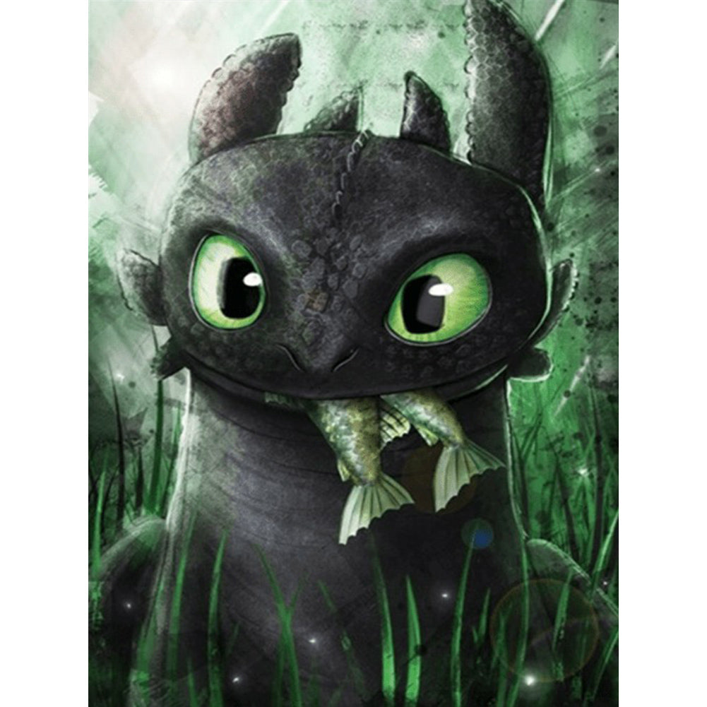 Diamond Painting - Full Round - cartoon dragon (30*40CM)