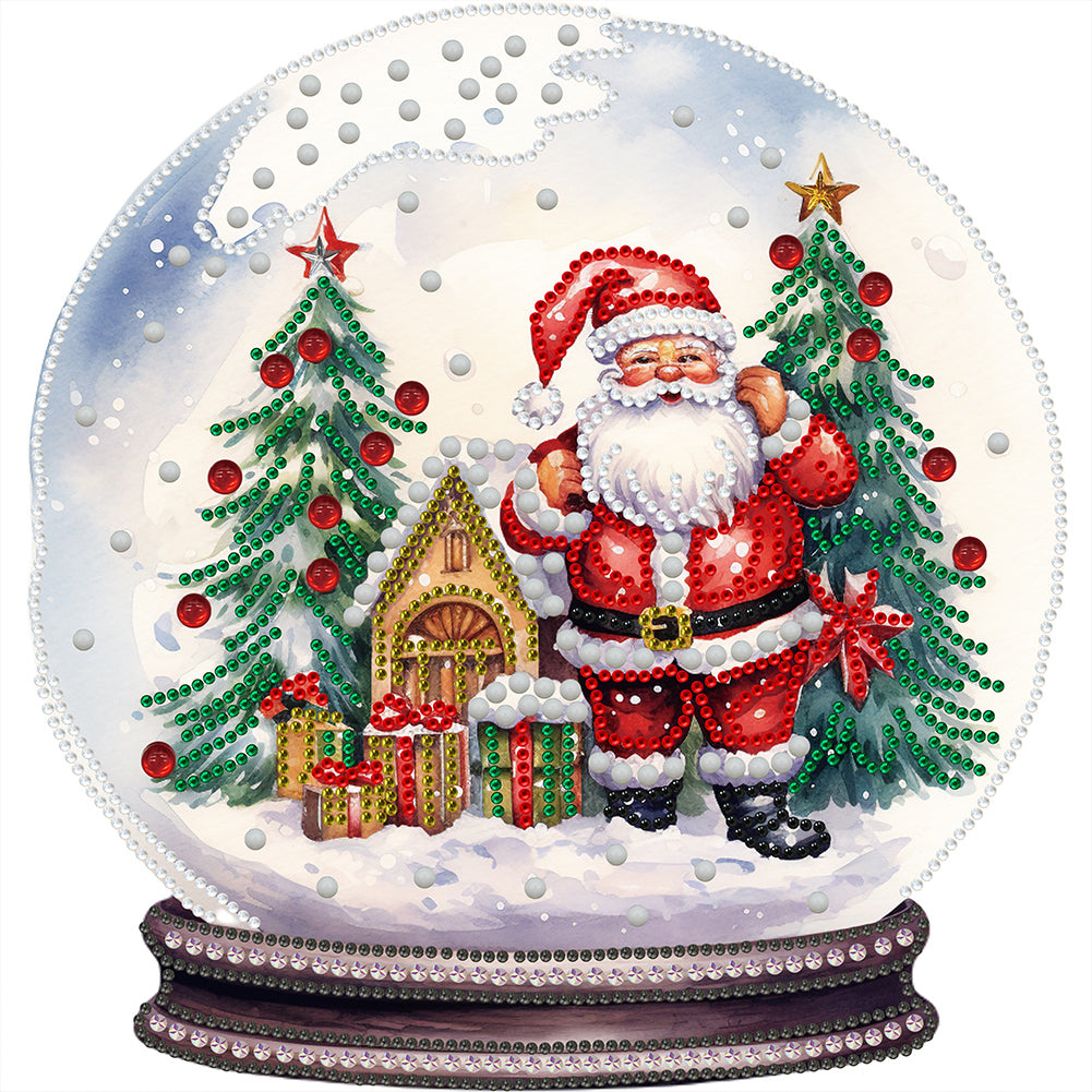 Diamond Painting - Partial Special Shaped - Christmas crystal ball (30*30CM)