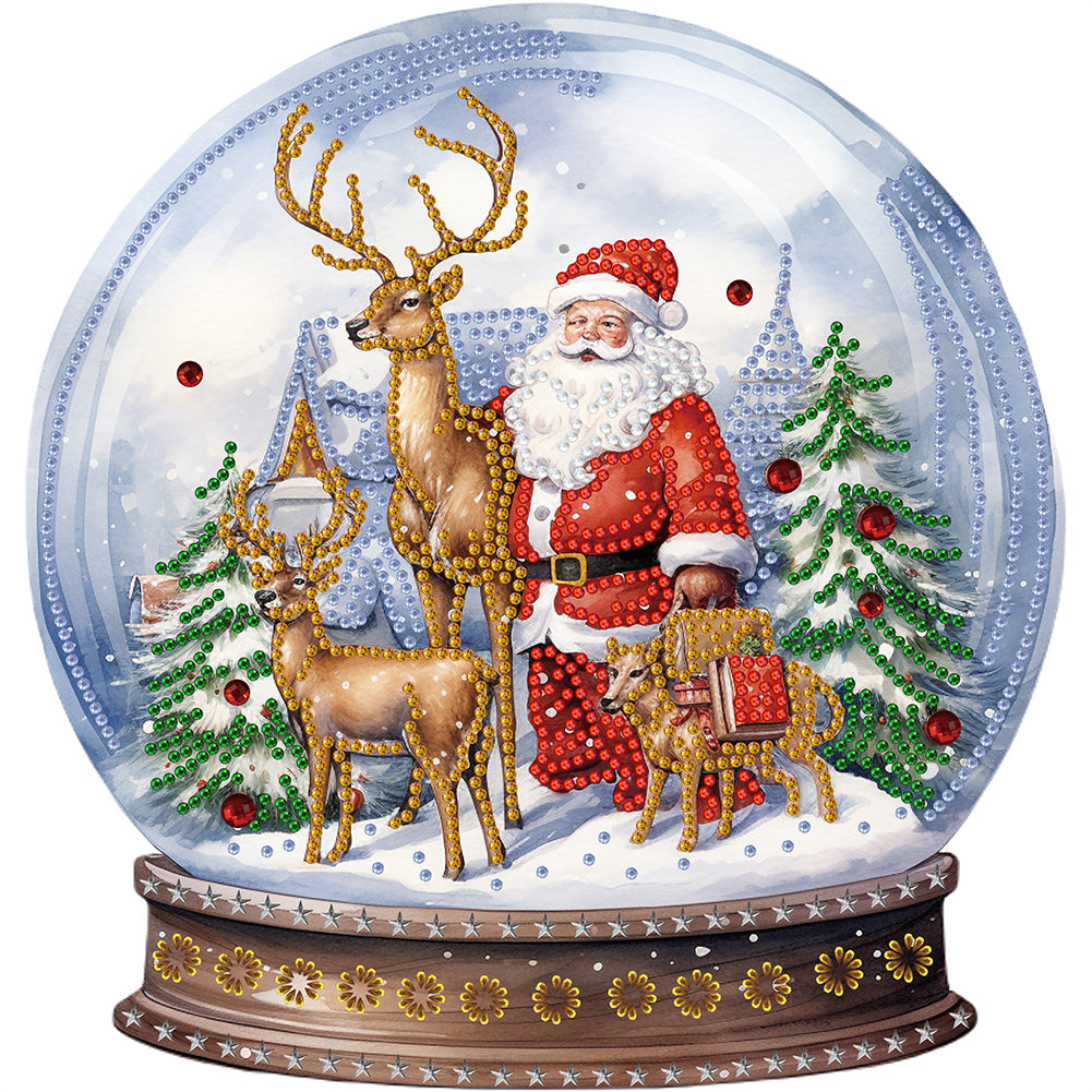 Diamond Painting - Partial Special Shaped - Christmas crystal ball (30*30CM)