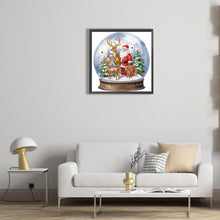 Load image into Gallery viewer, Diamond Painting - Partial Special Shaped - Christmas crystal ball (30*30CM)
