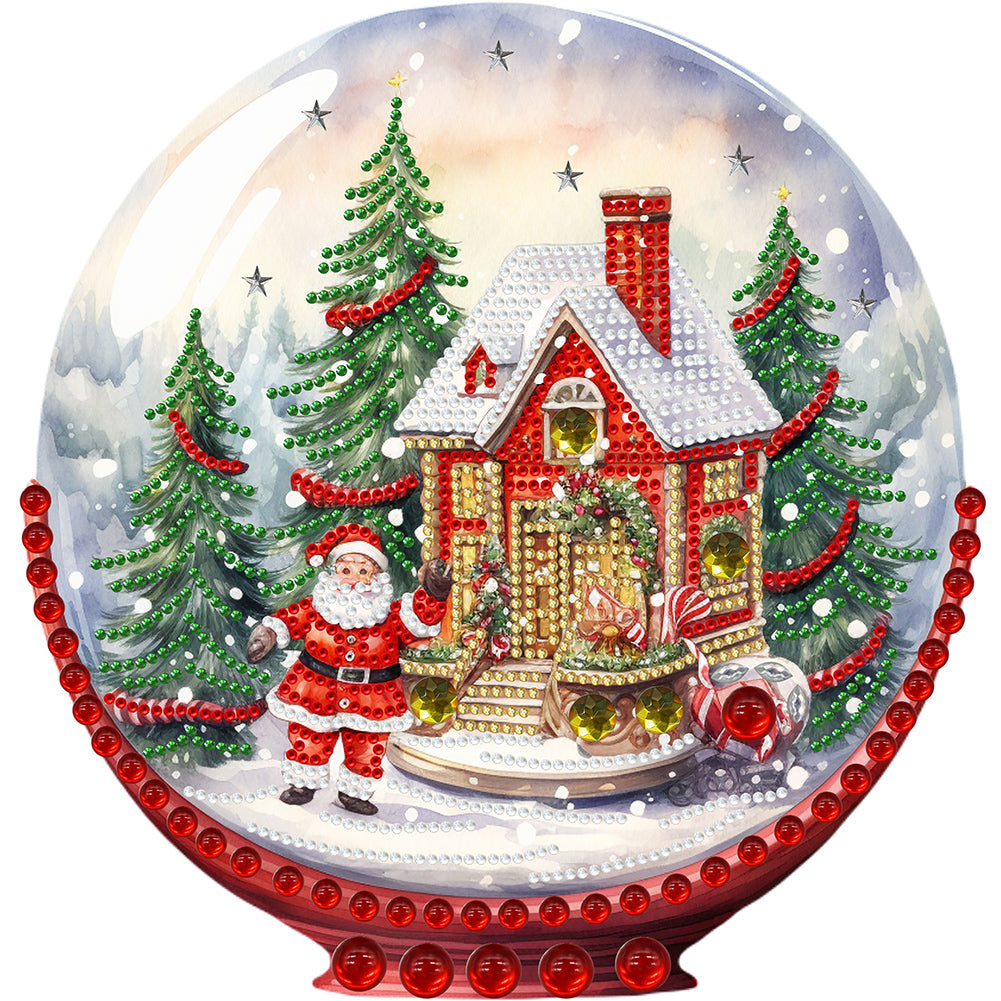 Diamond Painting - Partial Special Shaped - Christmas crystal ball (30*30CM)