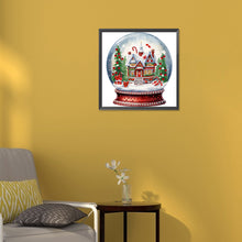 Load image into Gallery viewer, Diamond Painting - Partial Special Shaped - Christmas crystal ball (30*30CM)
