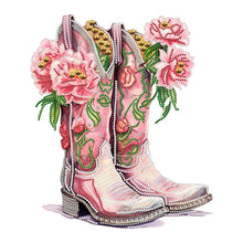 Load image into Gallery viewer, Diamond Painting - Partial Special Shaped - flower boots (30*40CM)
