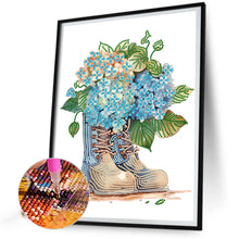 Load image into Gallery viewer, Diamond Painting - Partial Special Shaped - flower boots (30*40CM)
