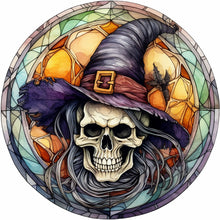 Load image into Gallery viewer, Diamond Painting - Full Round - halloween horror atmosphere glass art (30*30CM)
