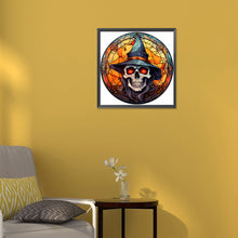 Load image into Gallery viewer, Diamond Painting - Full Round - halloween horror atmosphere glass art (30*30CM)
