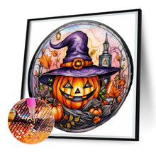 Load image into Gallery viewer, Diamond Painting - Full Round - halloween horror atmosphere glass art (30*30CM)

