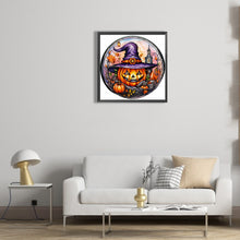 Load image into Gallery viewer, Diamond Painting - Full Round - halloween horror atmosphere glass art (30*30CM)
