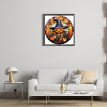 Load image into Gallery viewer, Diamond Painting - Full Round - halloween horror atmosphere glass art (30*30CM)

