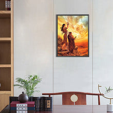 Load image into Gallery viewer, Diamond Painting - Full Round - sunset indians (30*40CM)
