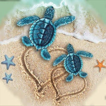 Load image into Gallery viewer, Diamond Painting - Full Round - beach turtle (30*30CM)
