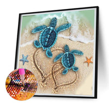 Load image into Gallery viewer, Diamond Painting - Full Round - beach turtle (30*30CM)
